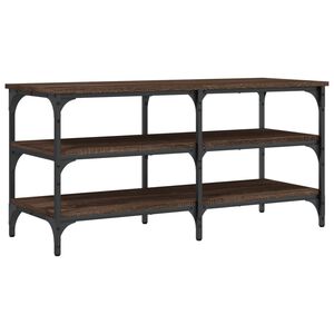 vidaXL Kenk&auml;penkki ruskea tammi 100x38,5x49 cm tekninen puu