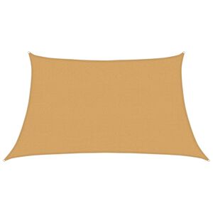 vidaXL Aurinkokenk&auml;purje 160 g/m&sup2; Puolisuunnikas hiekka 3/4x2 m HDPE