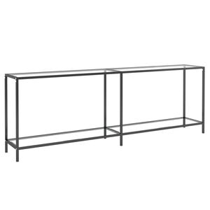 vidaXL Konsolip&ouml;yt&auml; l&auml;pin&auml;kyv&auml; 220x35x75,5 cm karkaistu lasi