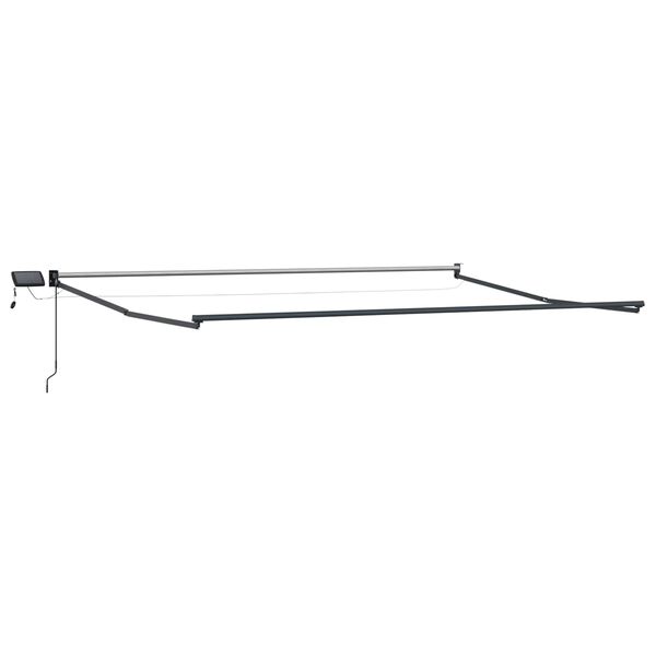 vidaXL K&auml;sik&auml;ytt&ouml;inen vet&auml;ytyv&auml; markiisi LED-valoilla 4 x 2 m