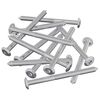 vidaXL Huonesiivousruuvit 12 kpl Hopea M6 x 85 mm Ter&auml;s