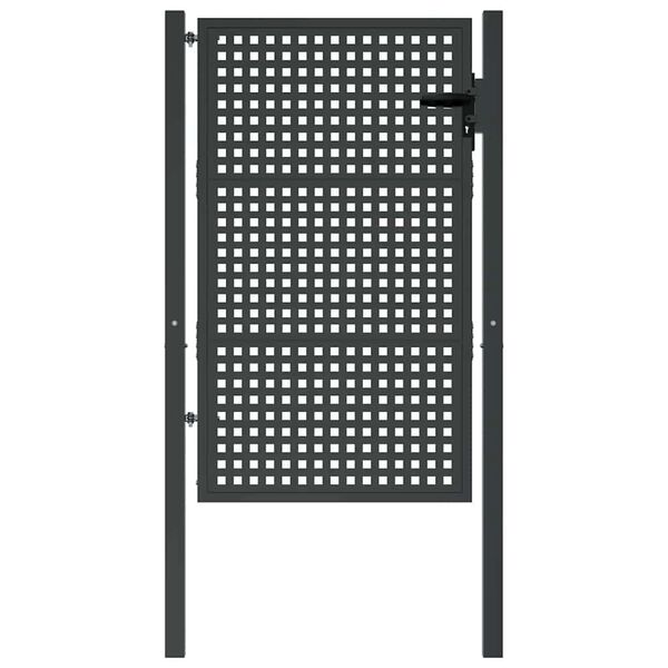 vidaXL Puutarhanportti antrasiitti 100x150 cm ter&auml;s