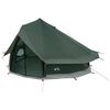 vidaXL Tipi-teltta Armivihre&auml; 700 x 700 x 395 cm Polyesteri ja ter&auml;s