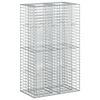 vidaXL Gabion Kohotettu Peti Hopea