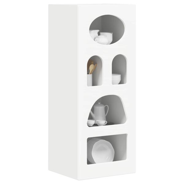 vidaXL Sivup&ouml;yt&auml; Valkoinen 40 x 35 x 100,5 cm Tekninen puu