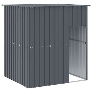 vidaXL Koirankoppi katolla antrasiitti 165x153x181 cm galvanoitu ter&auml;s