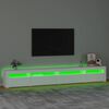 vidaXL TV-taso LED-valoilla valkoinen 270x35x40 cm