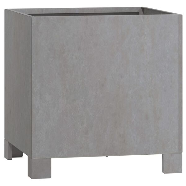 vidaXL Kukkalaatikko jaloilla ruoste 30x30x30 cm säänkestävä teräs