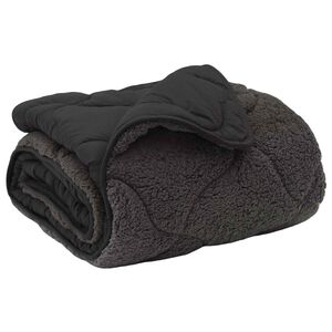 vidaXL Talvityyny Antrasiitti 135 x 200 cm Mikrokuitu ja teddy fleece