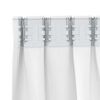 vidaXL Piment&auml;v&auml; verho renkailla 2 pcs Kirkas valkoinen 175 x 140 cm