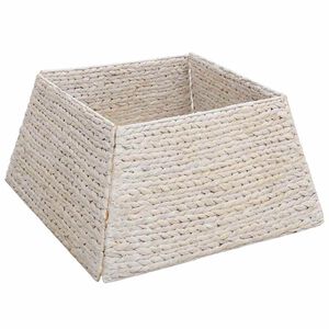 vidaXL Joulupuun kaula Neli&ouml; valkoinen 50 x 50 x 25 cm Vesihyasintti