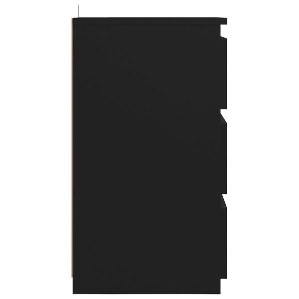 vidaXL Y&ouml;p&ouml;yt&auml; musta 40x35x62,5 cm tekninen puu