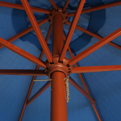 vidaXL Aurinkovarjo puurunko 300x258 cm sininen