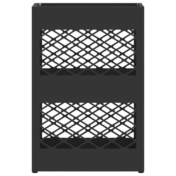 vidaXL Aurinkovarjojalusta Musta 28 x 12 x 41 cm Teräs