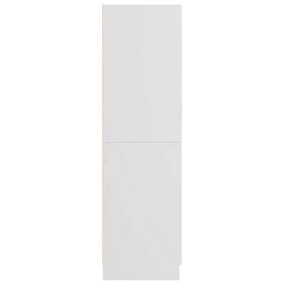 vidaXL Vaatekaappi valkoinen 82,5x51,5x180 cm lastulevy