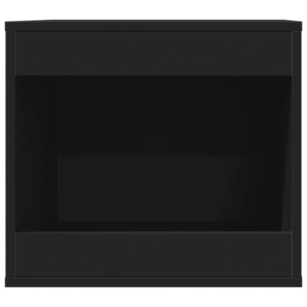 vidaXL Kissanhiekkalaatikon kotelo musta 47x59x42 cm tekninen puu