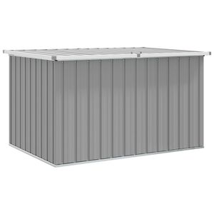 vidaXL Puutarhan varastoarkku harmaa 150x101x91 cm