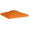 vidaXL Huvimajan vaihtokatto 3 x 3 m kangas 310 g/m&sup2; oranssi