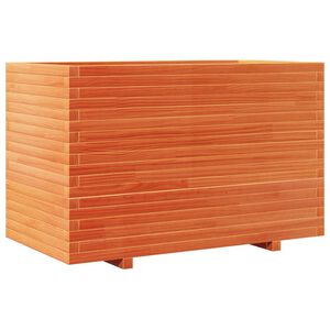 vidaXL Puutarhakukkalaatikko vahanruskea 110x60x72 cm t&auml;ysi m&auml;nty