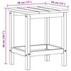 vidaXL Adirondack-sivupöytä Valkoinen 38 x 38 x 46 cm HDPE