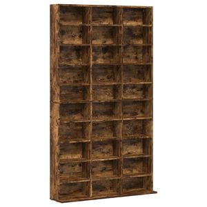 vidaXL Kirjahylly savutammi 102x23x177,5 cm tekninen puu