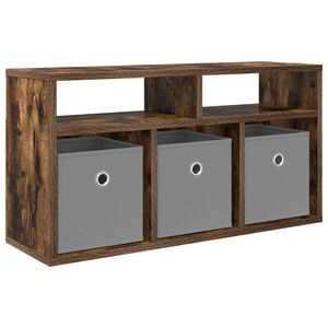 vidaXL Matala p&ouml;yt&auml; laatikon kanssa Savup&auml;hkin&auml; 72 x 22,5 x 38 cm