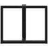 vidaXL Ruokapöydän jalat T-muotoiset 2 kpl musta 90x35x(72-73) cm teräs