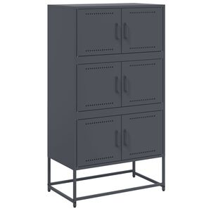vidaXL Senkki antrasiitti 68,5x38,5x123,5 cm ter&auml;s