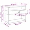 vidaXL Konsolip&ouml;yt&auml; Vanha Puu 100 x 40 x 75 cm Tekninen puu