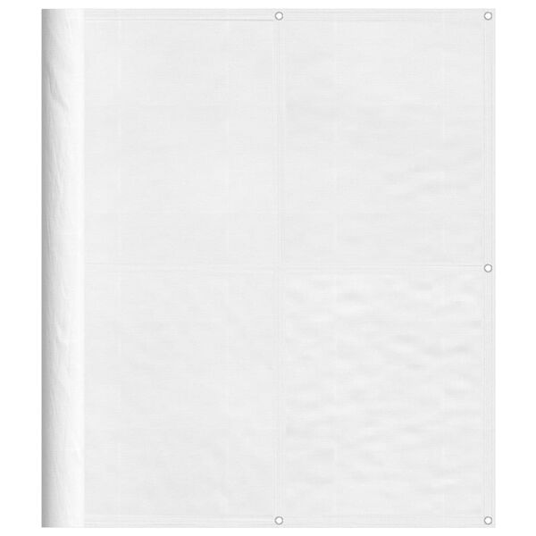 vidaXL Parvekesuoja valkoinen 120x800 cm 100% Oxford polyesteri