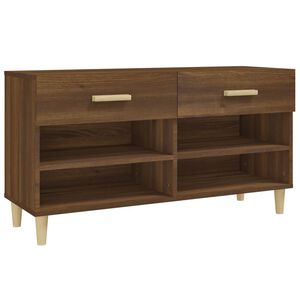 vidaXL Kenk&auml;kaappi ruskea tammi 102x35x55 cm tekninen puu