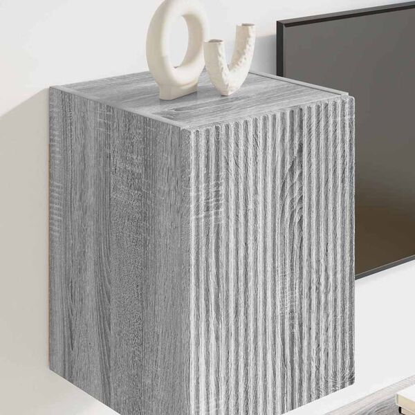 vidaXL TV-sein&auml;kaappi Harmaa Sonoma 30 x 31 x 40 cm Tekninen puu