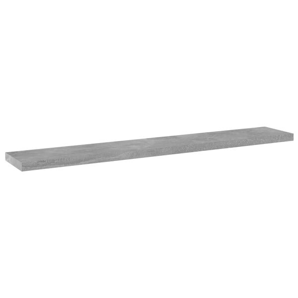 vidaXL Kirjahyllytasot 8 kpl betoninharmaa 60x10x1,5 cm lastulevy