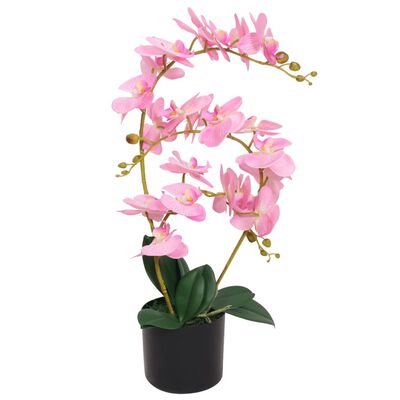 vidaXL Tekokukka ruukulla orkidea 65 cm vaaleanpunainen
