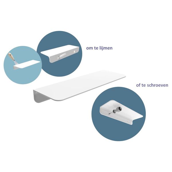 SCH&Uuml;TTE Suihkuhylly SOLO valkoinen