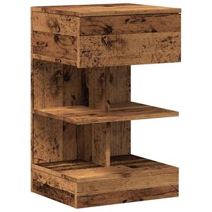 vidaXL Y&ouml;p&ouml;yt&auml; vanhaa puuta 40x35x65 cm lastulevy