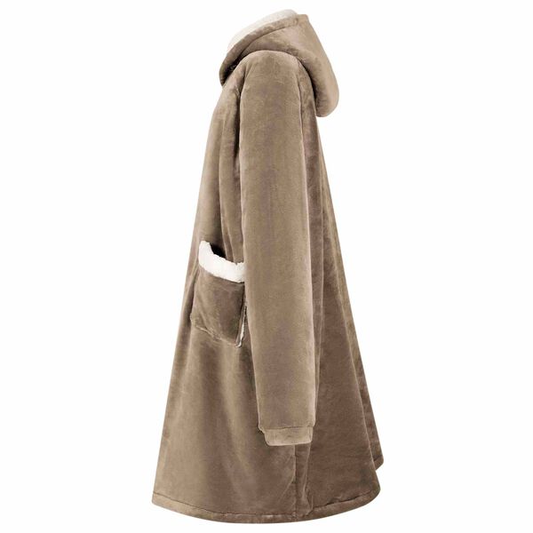 vidaXL Viltti-huppari Camel s Fleece ja flanelli