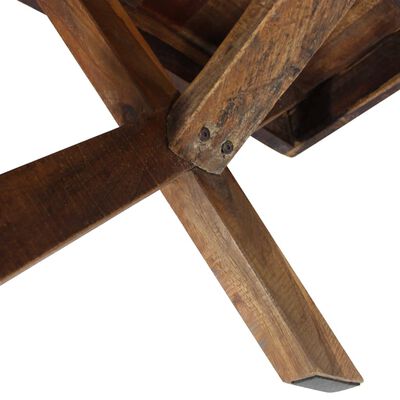 vidaXL Sohvapöytä kiinteä kierrätetty puu 110x60x45 cm