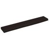vidaXL Sein&auml;hylly tummanruskea 60x10x2 cm k&auml;sitelty t&auml;ystammi