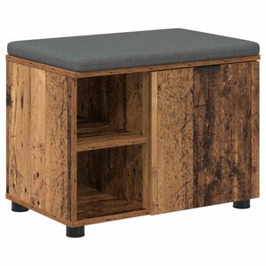 vidaXL Halli penkki Vanha puu 60 x 38 x 46 cm Insin&ouml;&ouml;ripuu ja kangas