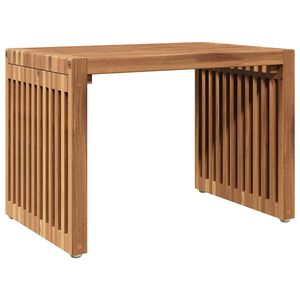 vidaXL Puutarhan sivup&ouml;yt&auml; Ruskea 50 x 32,5 x 35 cm Tiikkipuu