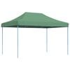 vidaXL Taitettava pop-up juhlateltta vihre&auml; 410x279x315 cm