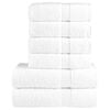 vidaXL Premium Pyyhkeet 6-osaa SOLUND valkoinen 600 gsm