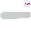 vidaXL Nurmikkoaita 20 kpl galvanoitu ter&auml;s 100x20cm