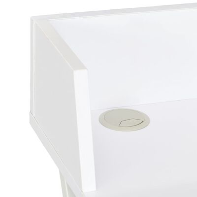 vidaXL Työpöytä valkoinen 80x50x84 cm