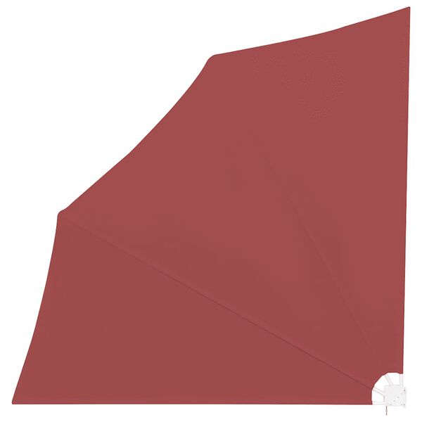 vidaXL Kokoontaittuva parvekkeen sivumarkiisi terrakotta 140x140 cm