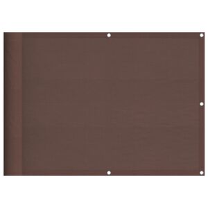 vidaXL Parvekesuoja ruskea 75x1000 cm 100% polyesteri Oxford kangas