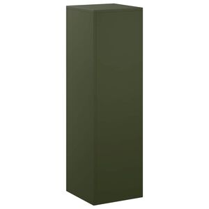 vidaXL Kasviteline Oliivinvihre&auml; 30 x 30 x 100 cm S&auml;&auml;nkest&auml;v&auml; ter&auml;s