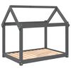 vidaXL Koirans&auml;nky harmaa 101x70x90 cm t&auml;ysi m&auml;nty