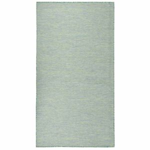vidaXL Ulkomatto Flatweave 80x150 cm turkoosi